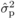 $\hat {\sigma }_{\rm p}^2 $