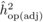 $\hat {h}_{\rm op(adj)}^2$